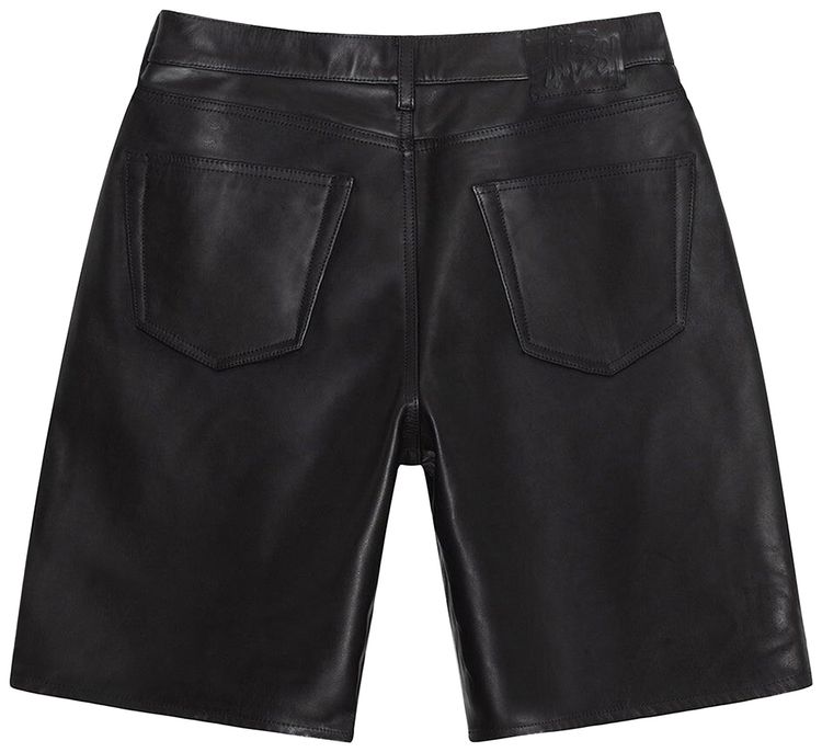 Stussy Big Ol Leather Short Black