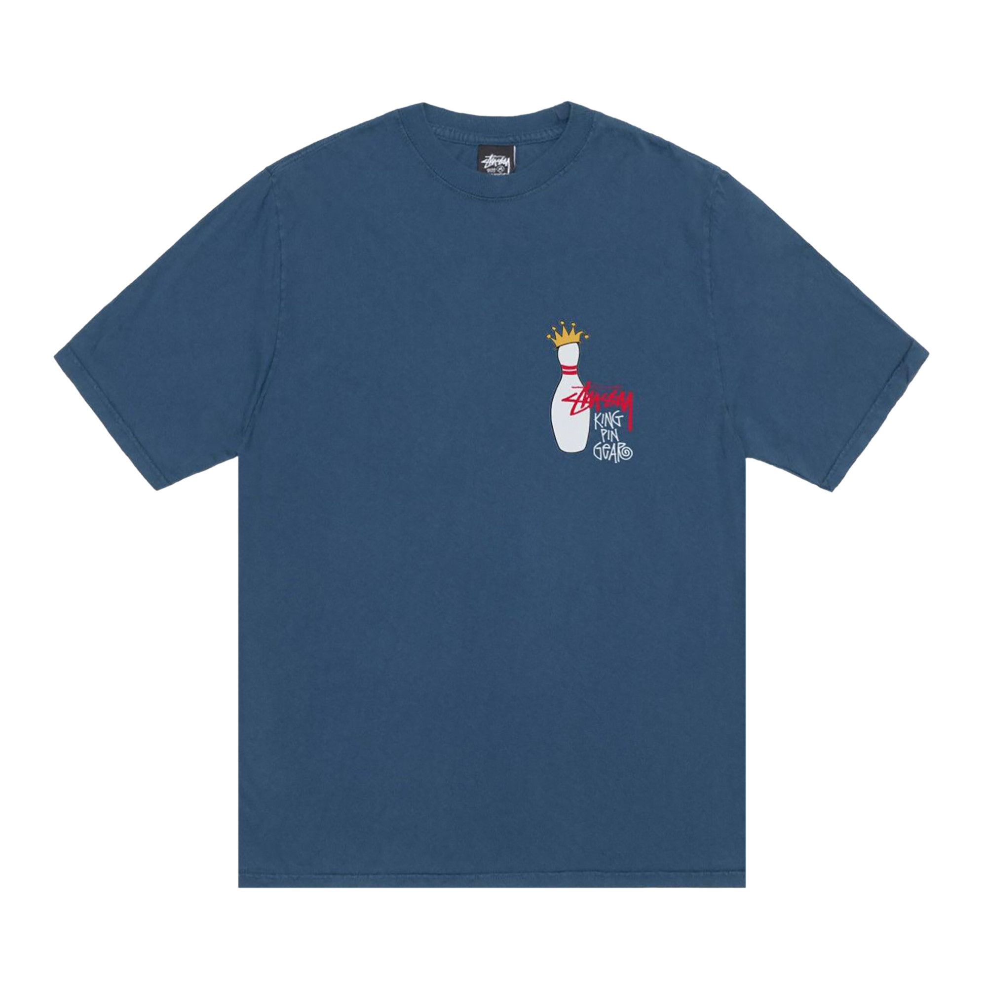 Buy Stussy Pigment Dyed Kingpin Tee 'Navy' - 1905037 NAVY | GOAT
