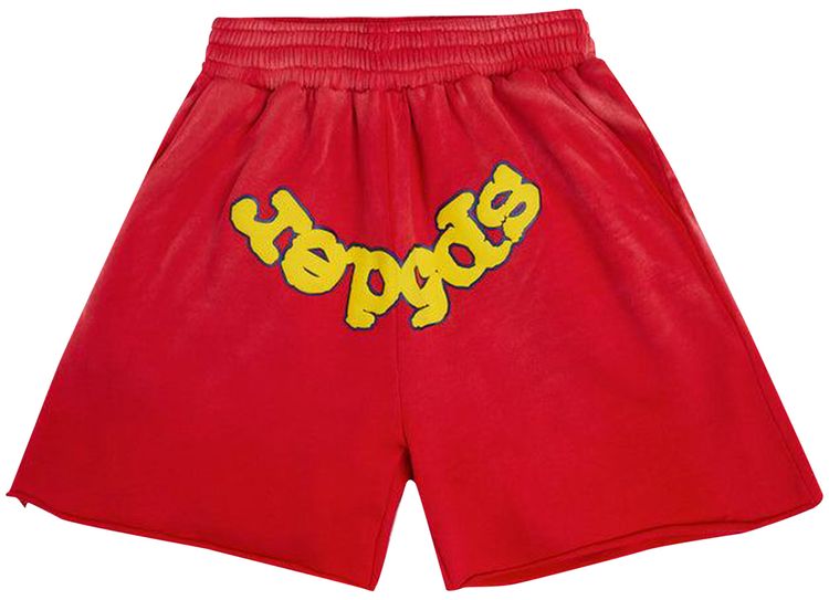 Sp5der OG Logo Sweatshort Red