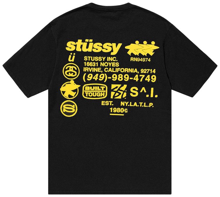 Buy Stussy Pigment Dyed DNA Tee 'Black' 1905038 BLAC GOAT