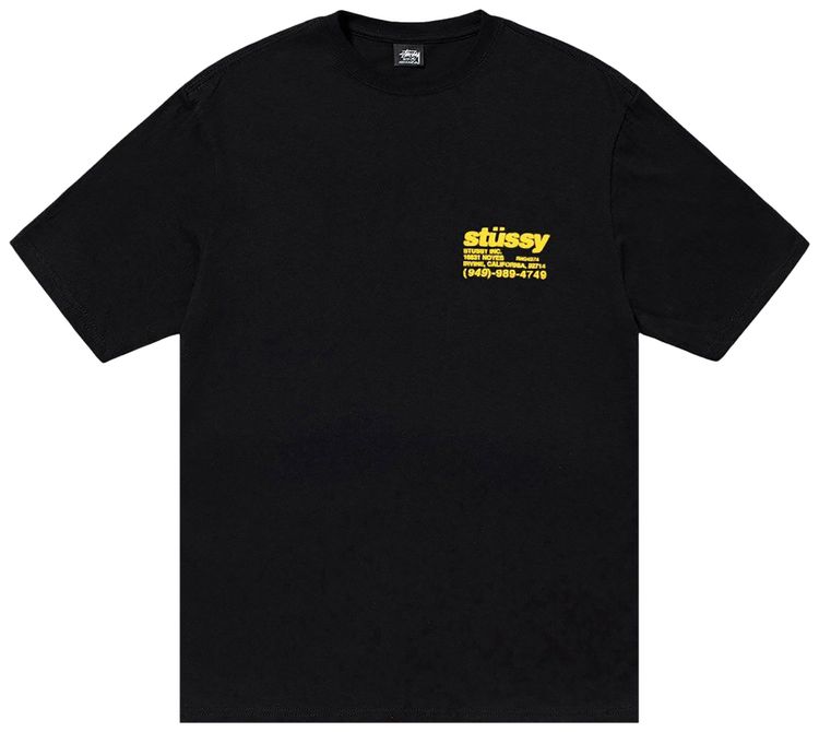 Stussy Pigment Dyed DNA Tee Black