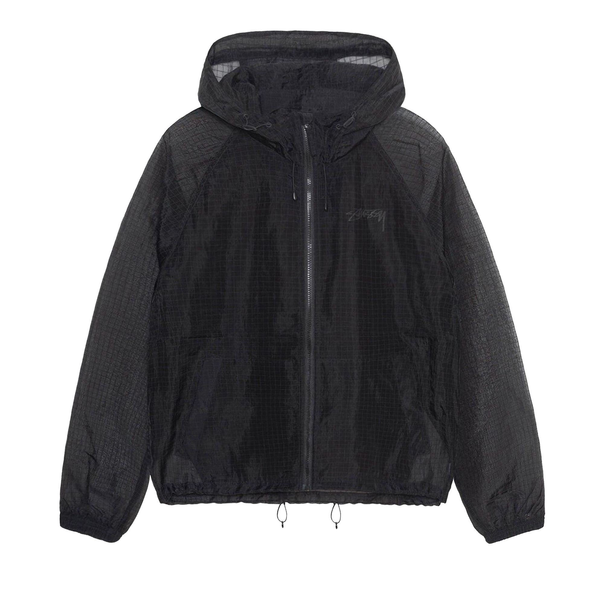 Buy Stussy Transparent Ripstop Beach Shell 'Black' - 115779