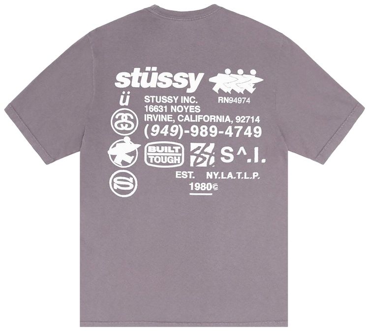 Stussy Pigment Dyed DNA Tee Shark