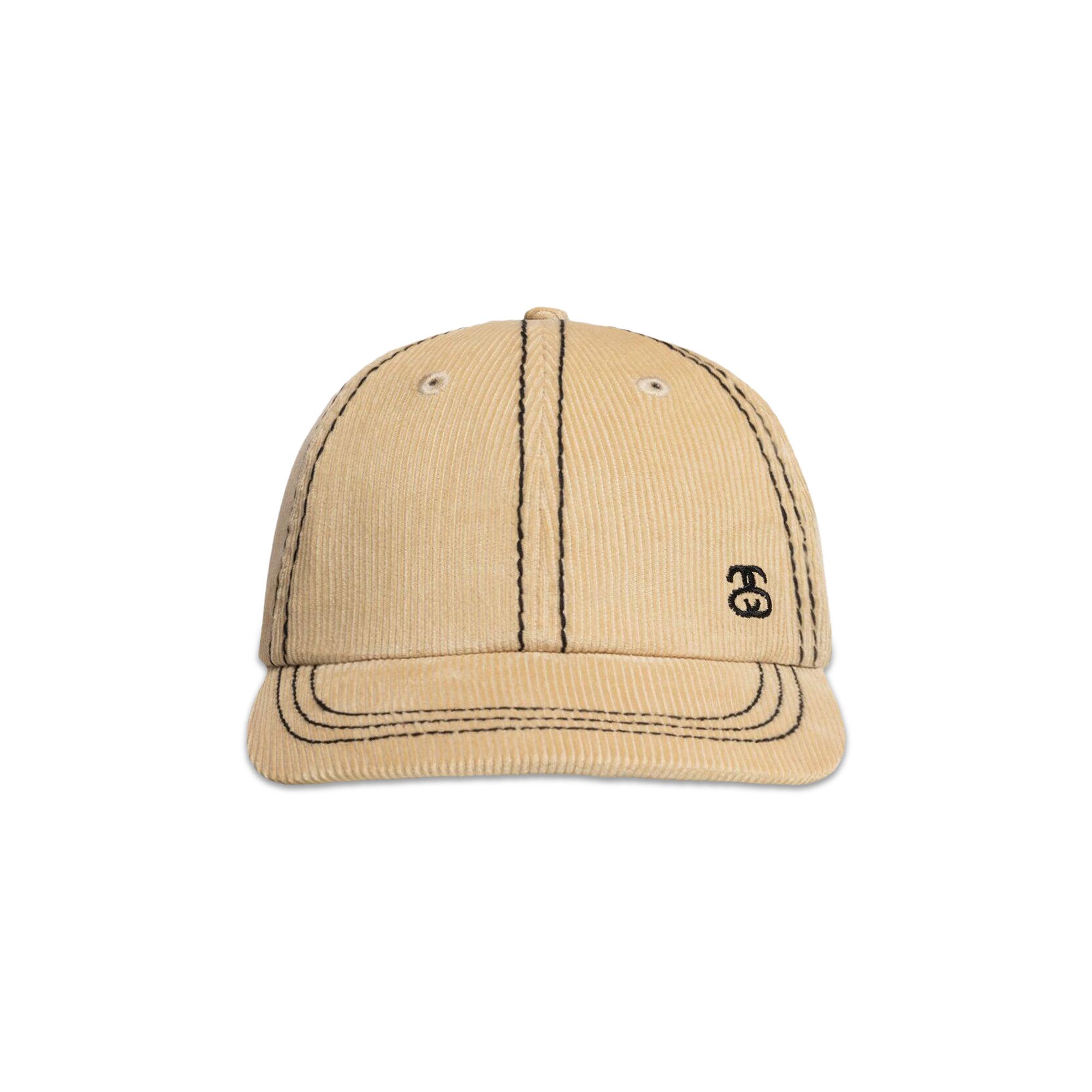 新品登場 Stussy Buy Low 'Cream Strapback Stitched SS-Link Profile 帽子