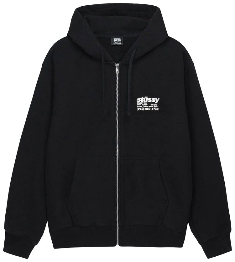 Stussy DNA Zip Hoodie Black