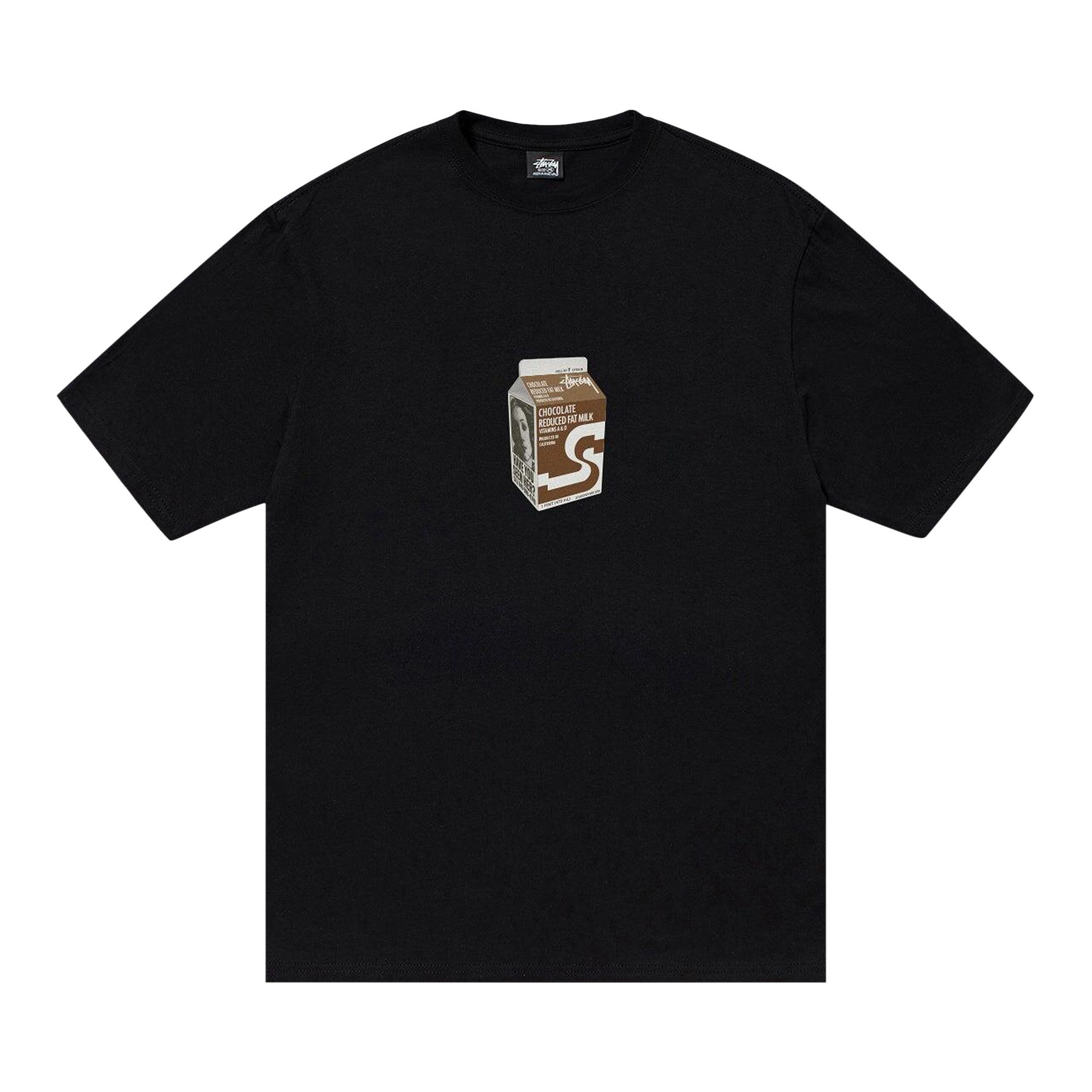 Buy Stussy Milk Tee 'Black' - 1905036 BLAC | GOAT