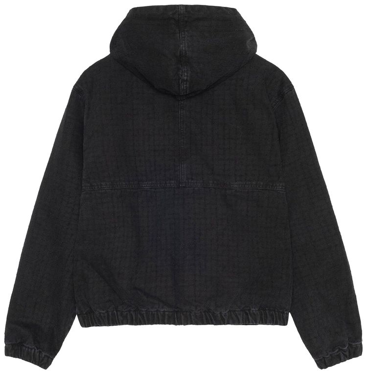 Stussy Canvas Needle Punch Work Jacket Black