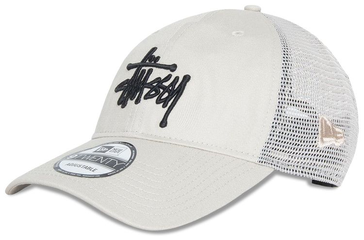 Stussy New Era 9TWENTY Basic Trucker Stone