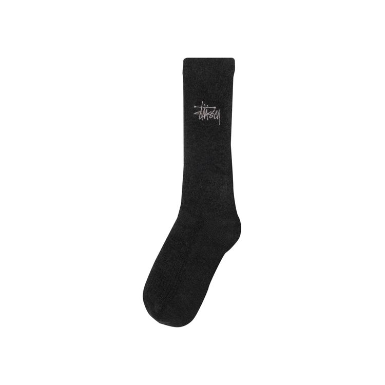 Stussy Shaggy Mohair Sock Black