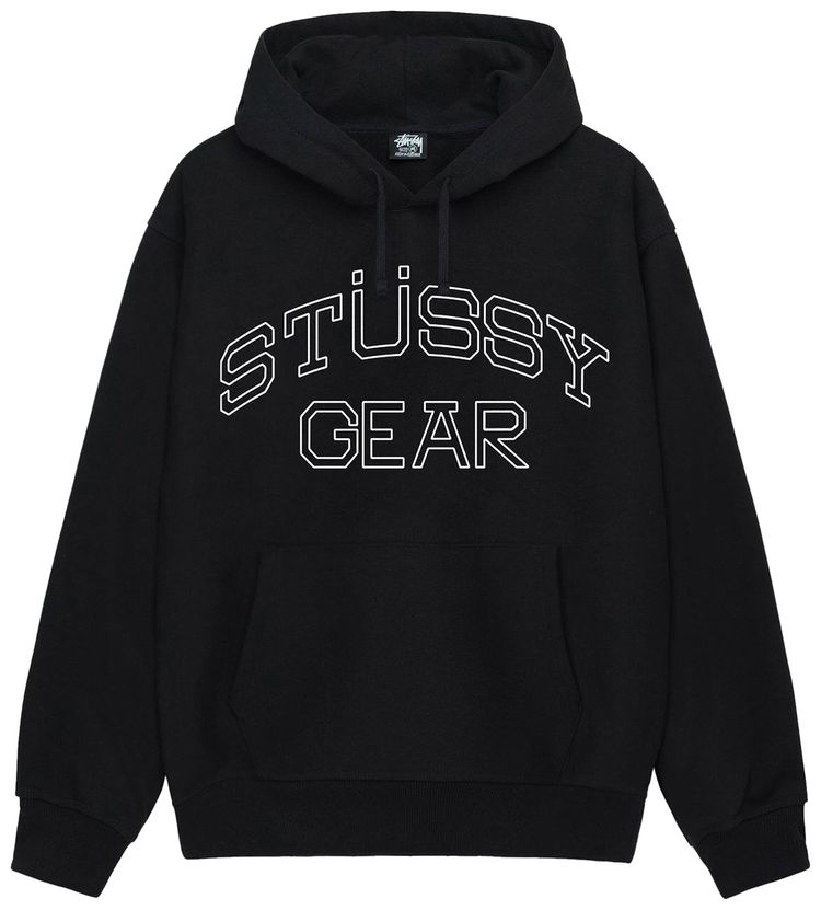 Stussy Gear Hoodie Black