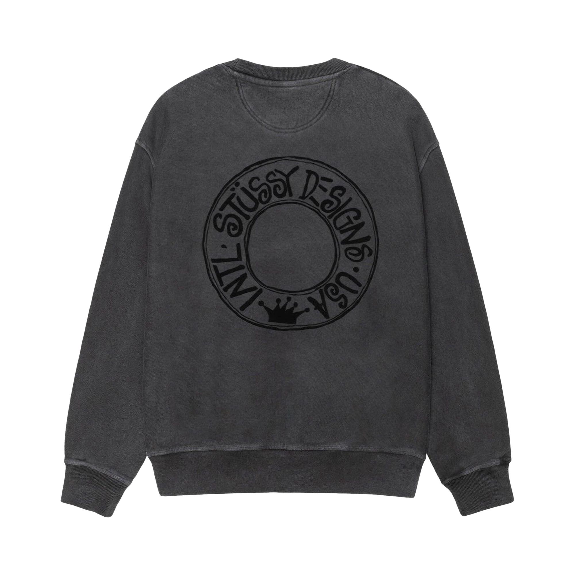 ステューシー　STUSSY BUANA CREW PIGMENT DYED Stussy Buana Pigment Dyed Crew Navy Men's - SS24 - US