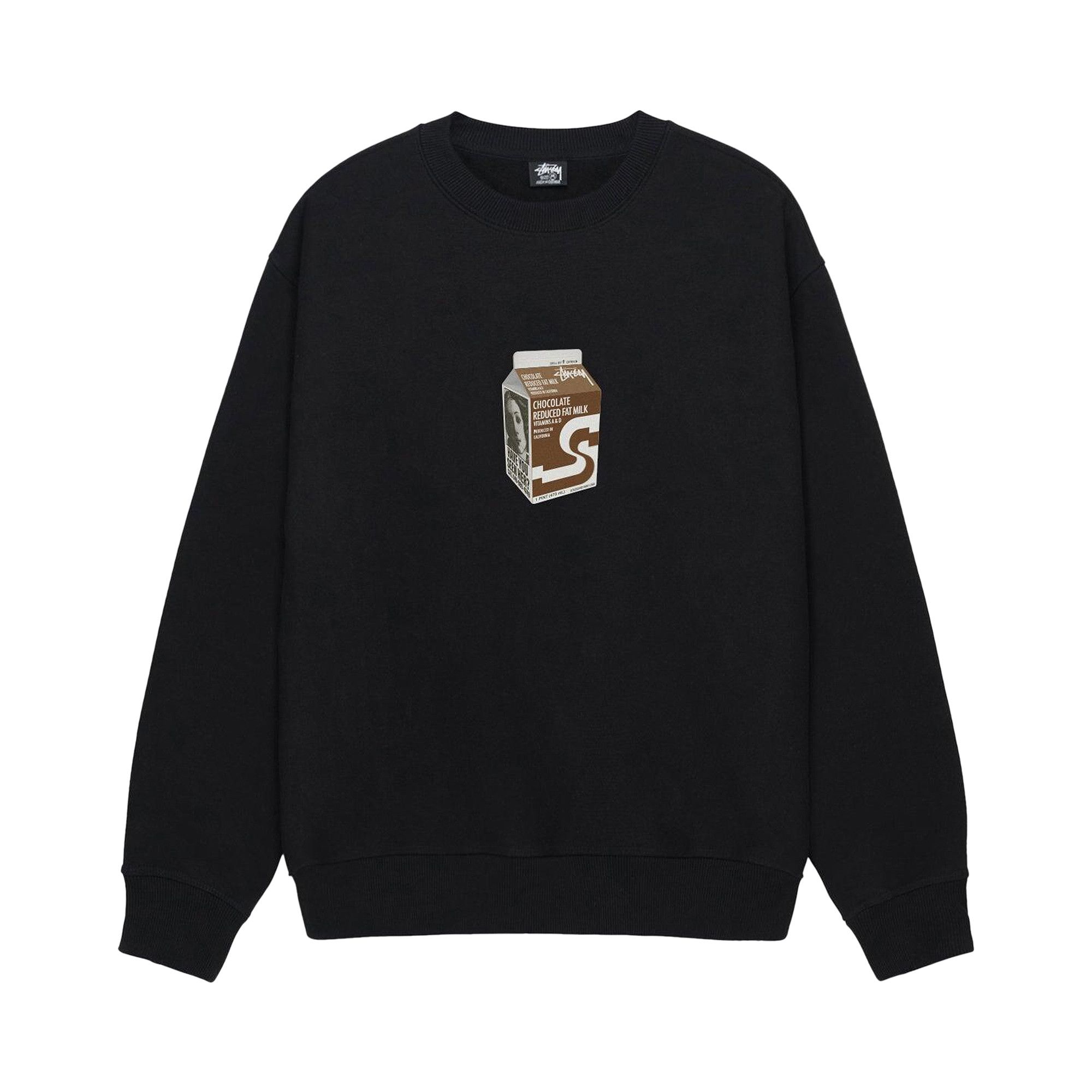 スウェット・トレーナー Stussy Milk Crewneck Black 1915036-0001 Buy Stussy Milk Crew 'Black' - 1915036 BLAC | GOAT