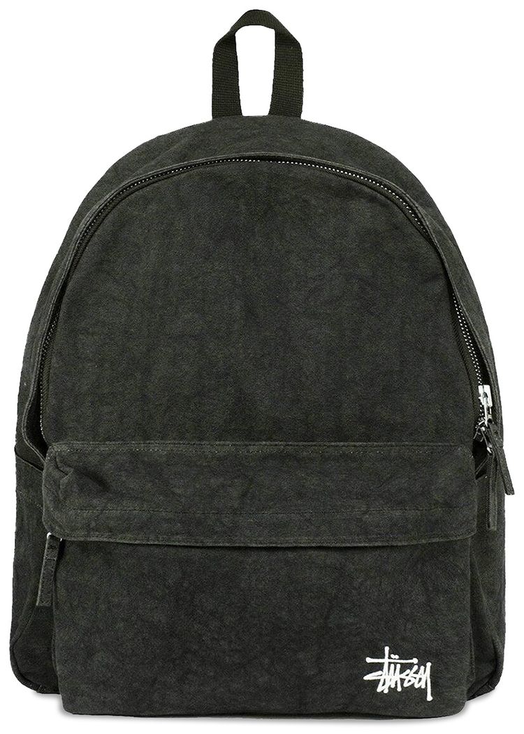Stussy Needle Punch Backpack Washed Black