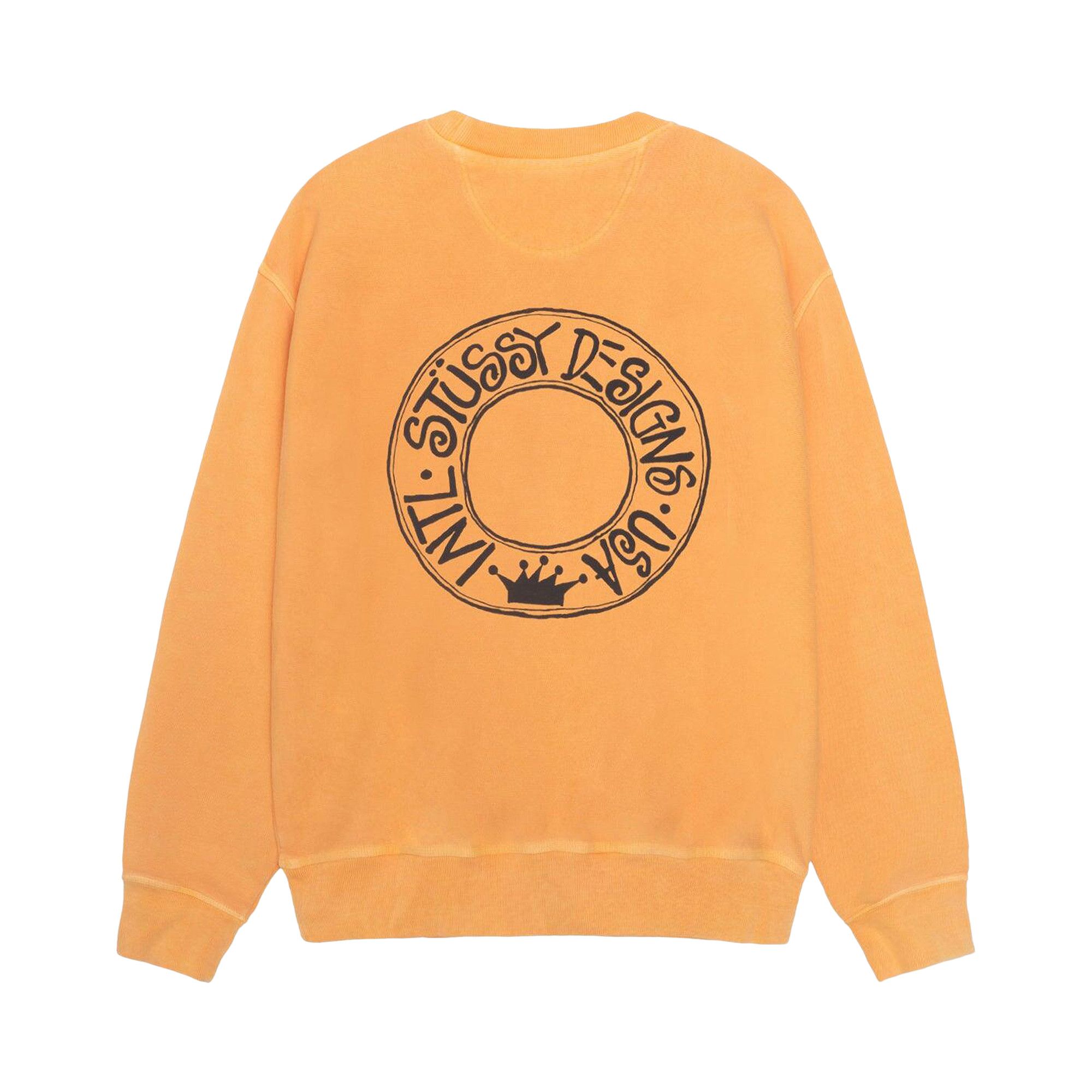 Buy Stussy Pigment Dyed Buana Crew 'Orange' - 1915052 ORAN