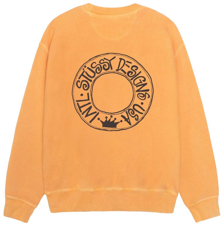 Stussy Pigment Dyed Buana Crew Orange