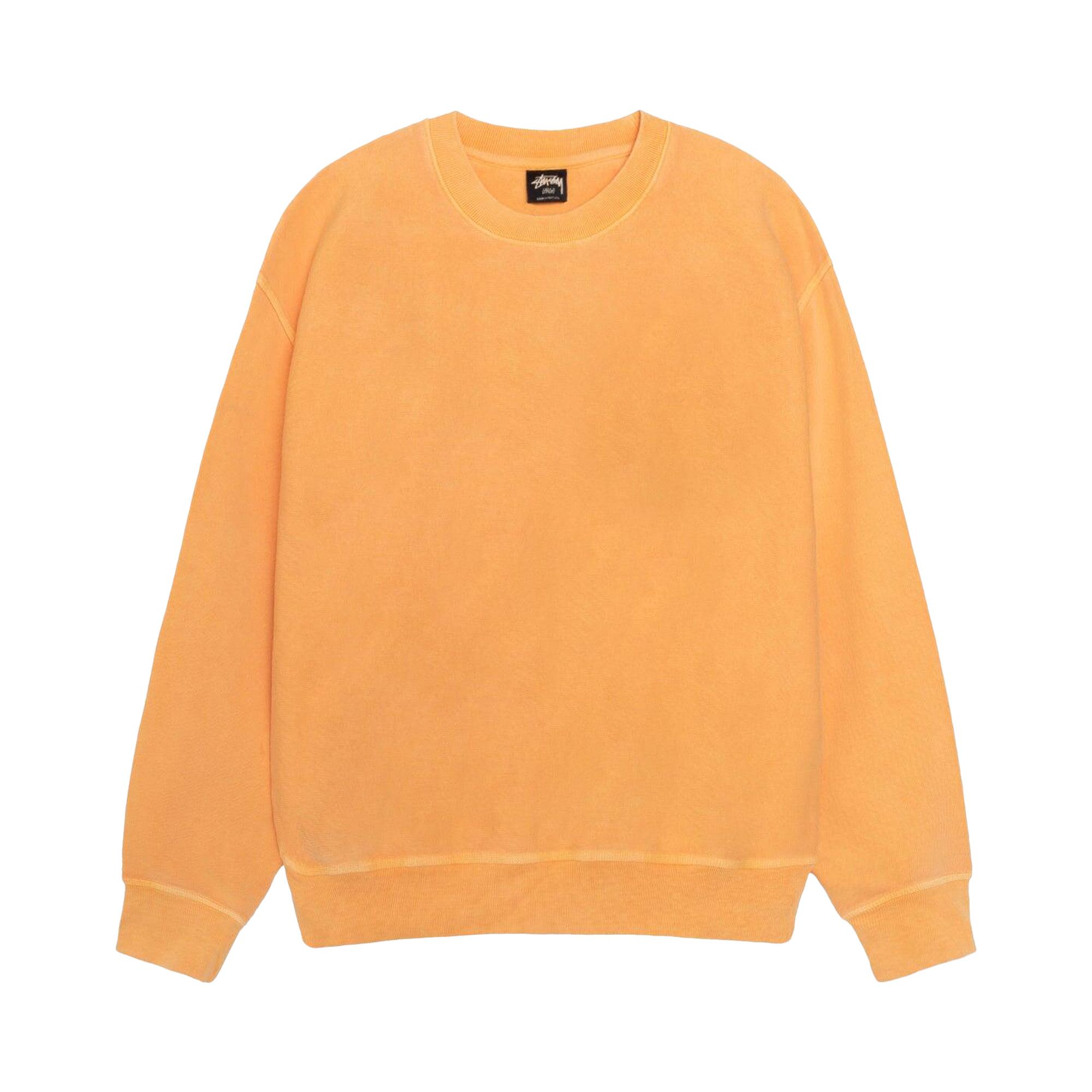 と*ち様 STÜSSY BUANA CREW PIGMENT DYED Buy Stussy Pigment Dyed Buana Crew 'Orange' - 1915052 ORAN | GOAT CA