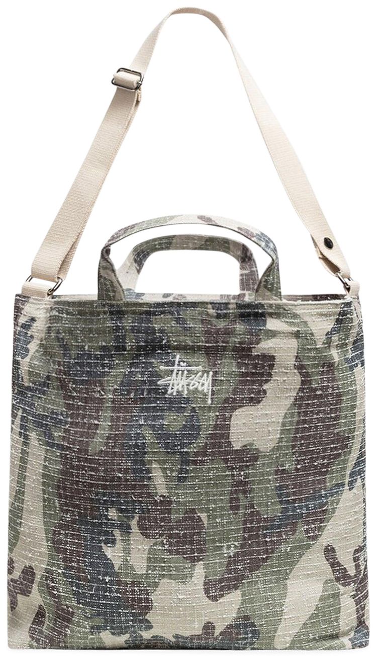 Stussy Needle Punch Crossbody Bag Camo