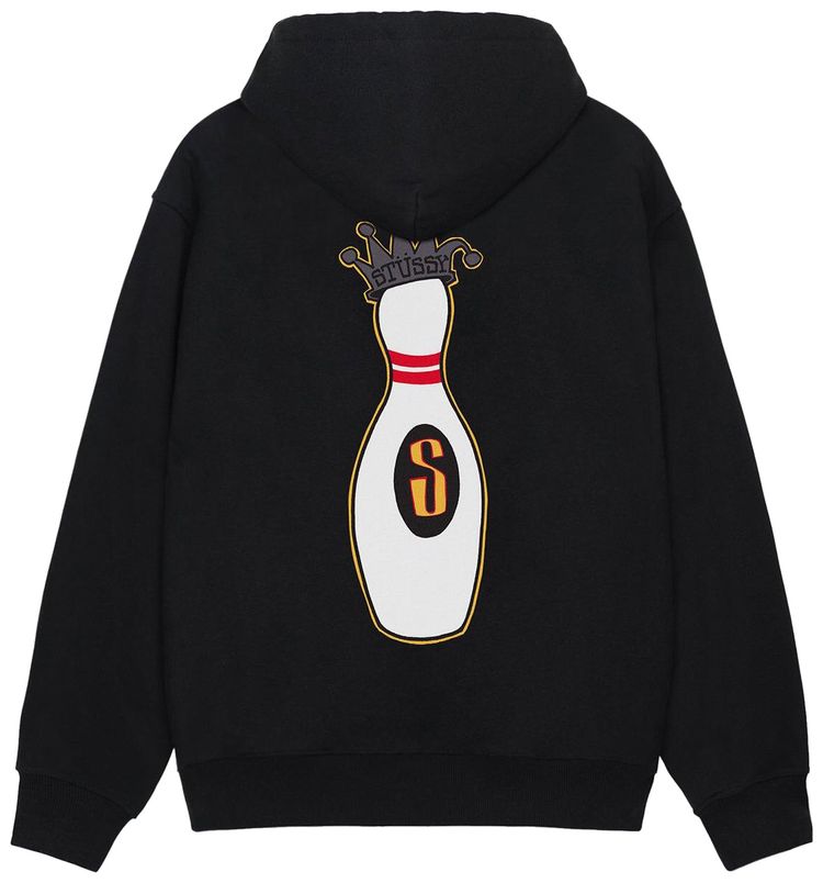 Stussy Kingpin Zip Hoodie Black