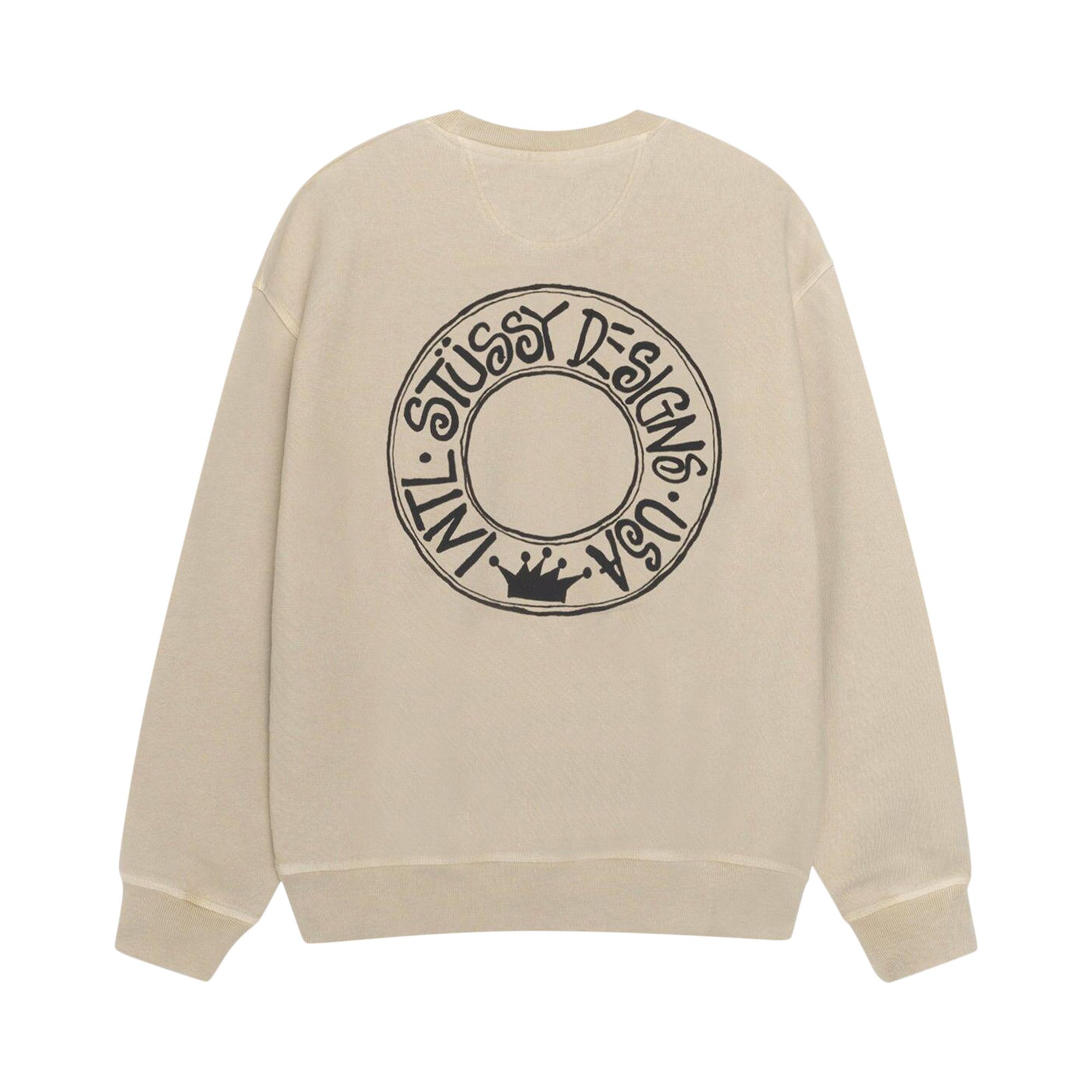 と*ち様 STÜSSY BUANA CREW PIGMENT DYED Buy Stussy Pigment Dyed Buana Crew 'Khaki' - 1915052 KHAK | GOAT