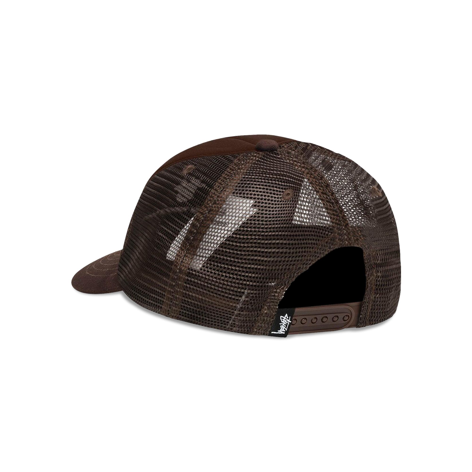 Buy Stussy Low Profile Design Corp Trucker Snapback 'Brown