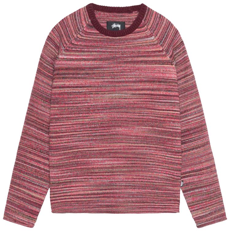 Buy Stussy Textured Knit Contrast Collar Crew 