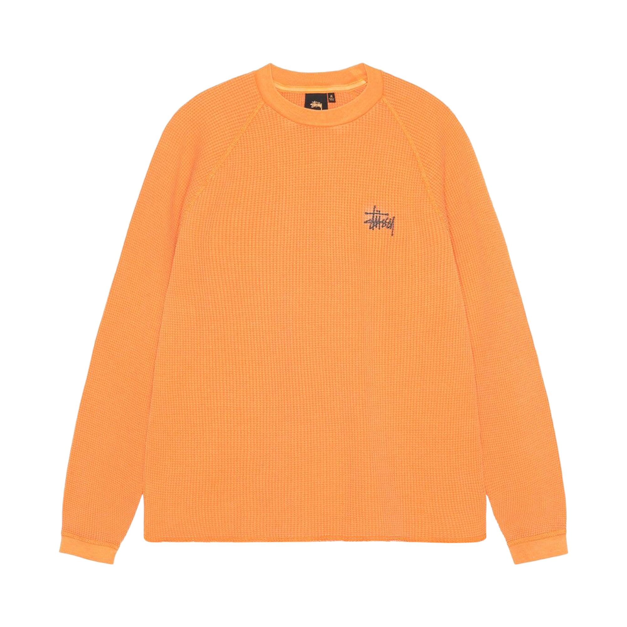 Buy Stussy Raglan Thermal Long-Sleeve Crew 'Orange