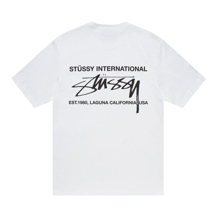 Stussy Smooth International Tee White