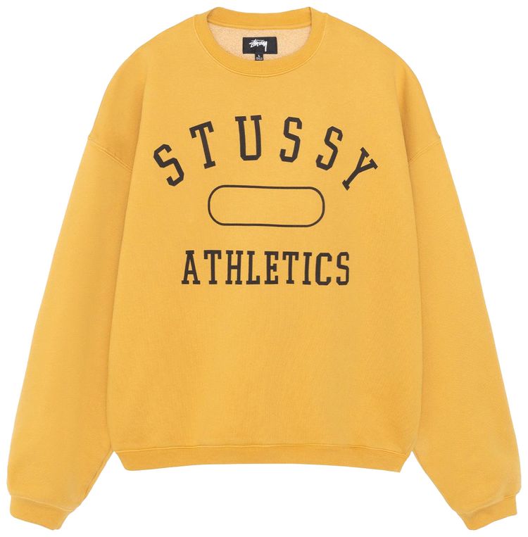 Stussy Athletics Crew Washed Gold