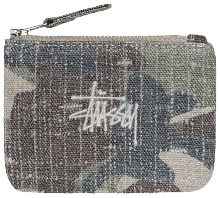 Stussy Needle Punch Coin Pouch Camo