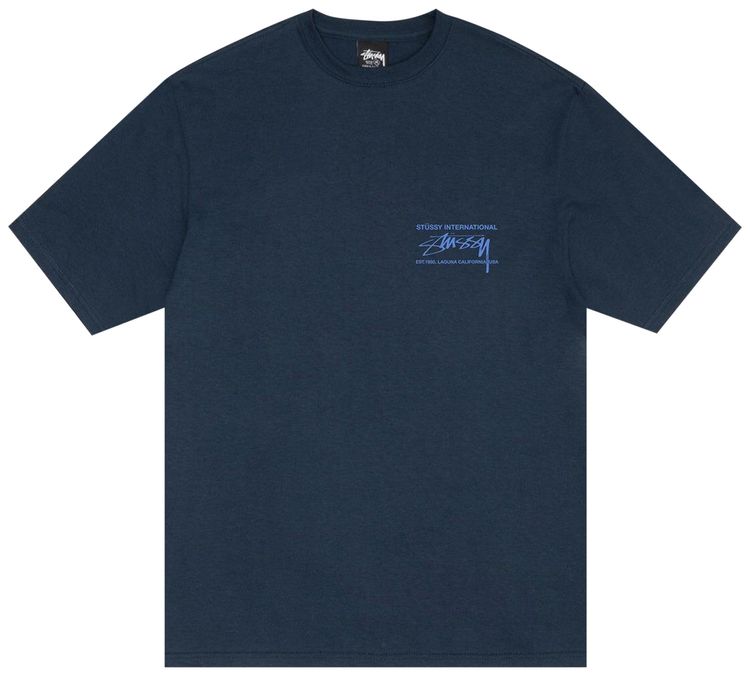 Stussy Smooth International Tee Navy