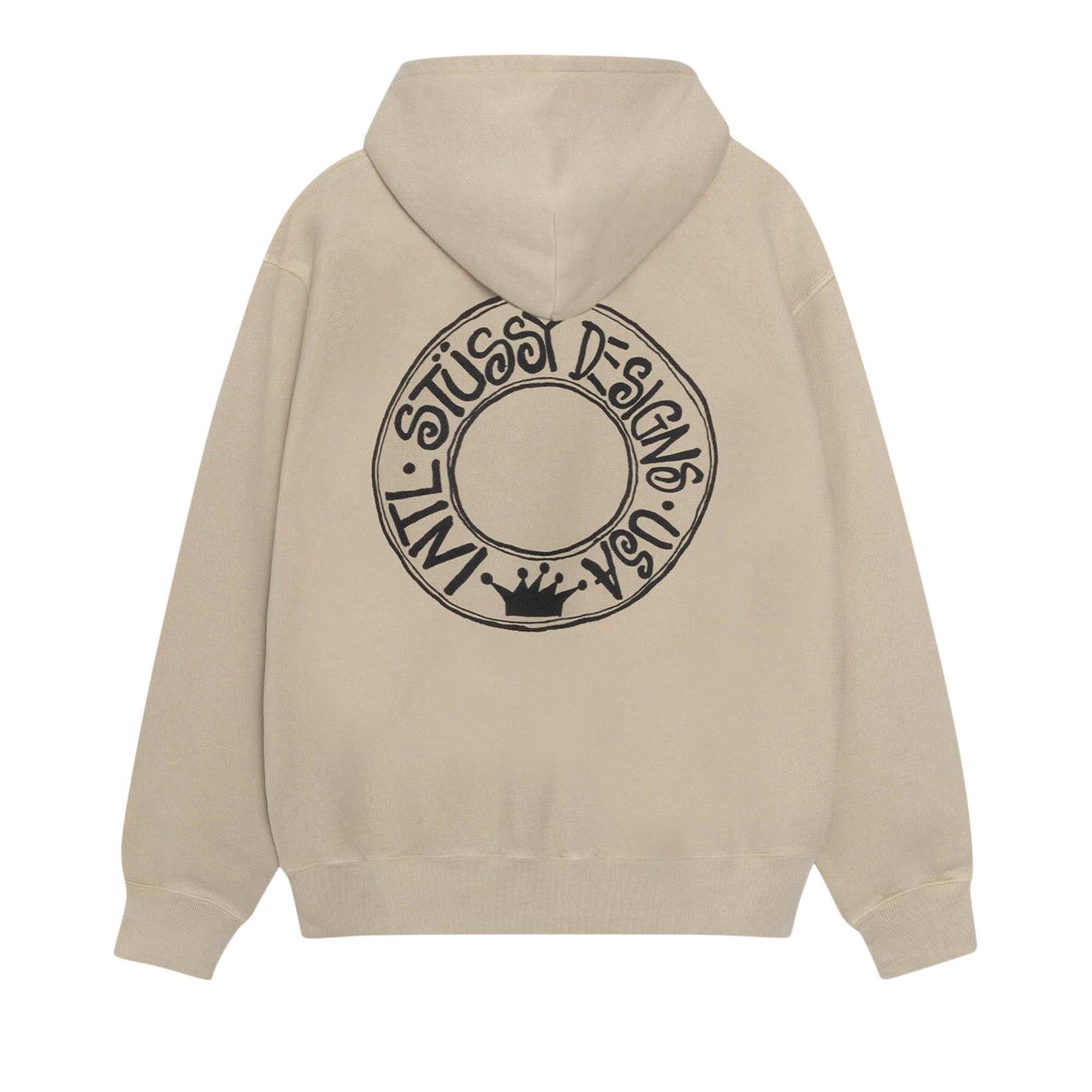 商品画像：Stussy Buana Pigment Dyed Zip Hoodie Black Men's - SS24 - US 2