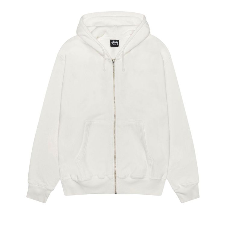 Stussy Pigment Dyed Buana Zip Hoodie Natural