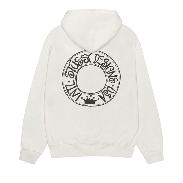 Stussy Pigment Dyed Buana Zip Hoodie Natural