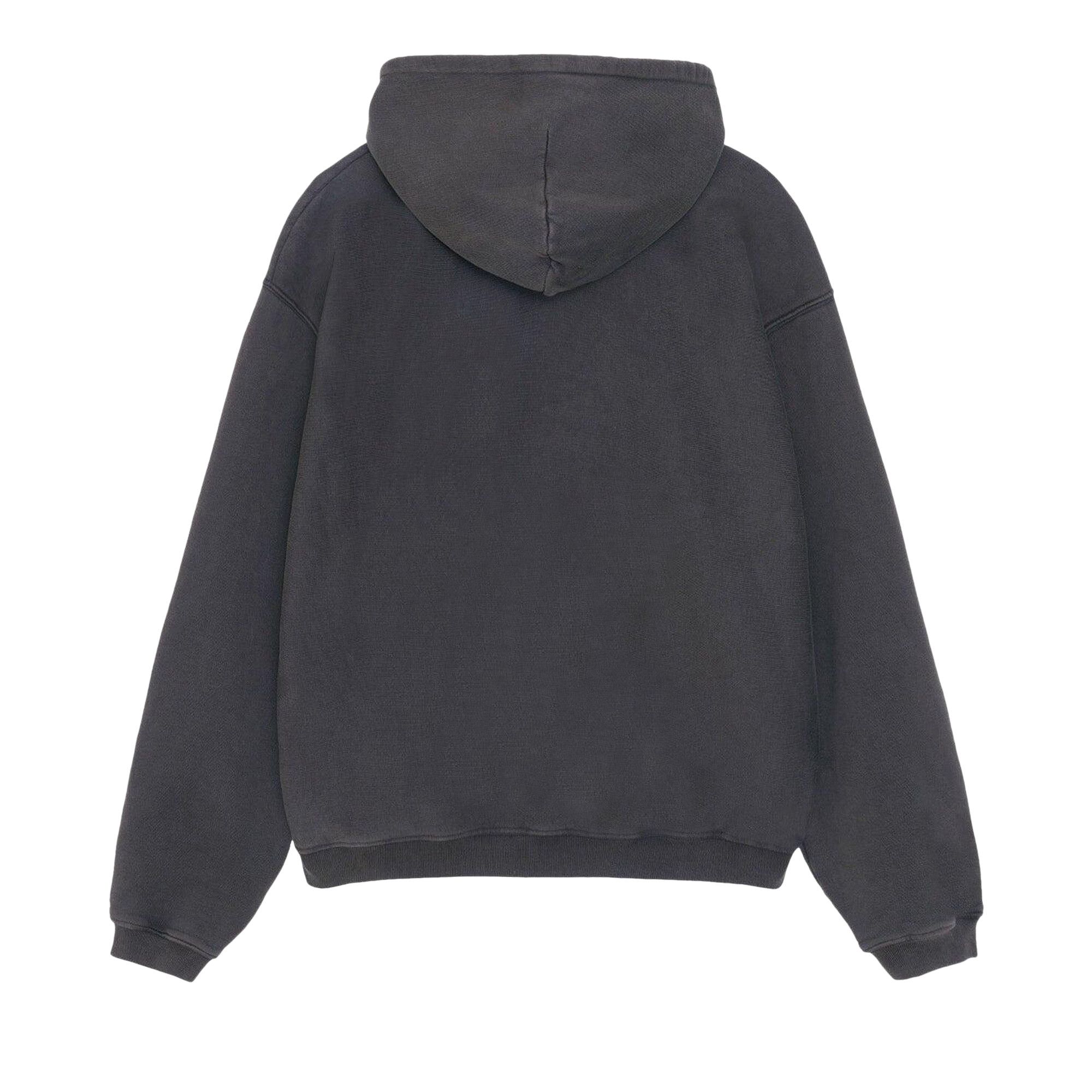品良く着こなすため Buy Stussy 118553 - Black' 'Washed Hoodie Zip Graphic Faded ジャケット・アウター