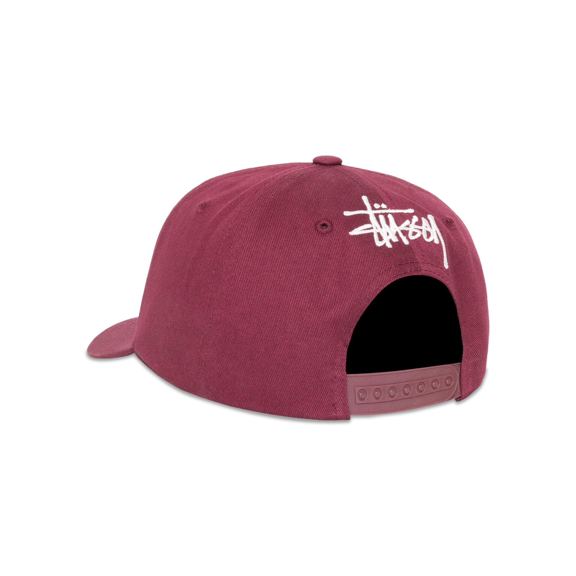 Buy Stussy Low Profile Vintage S Snapback 'Maroon' - 1311047