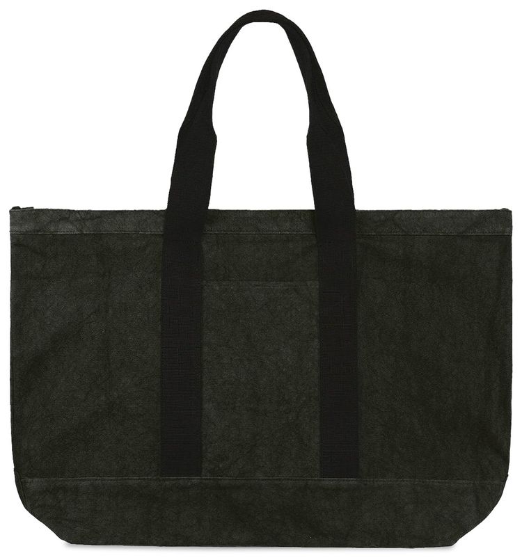 Stussy Needle Punch Tote Bag Washed Black