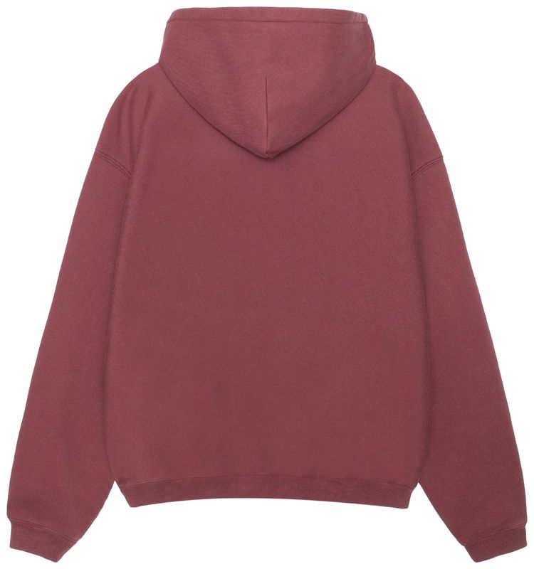Stussy 80 Relaxed Hoodie Maroon