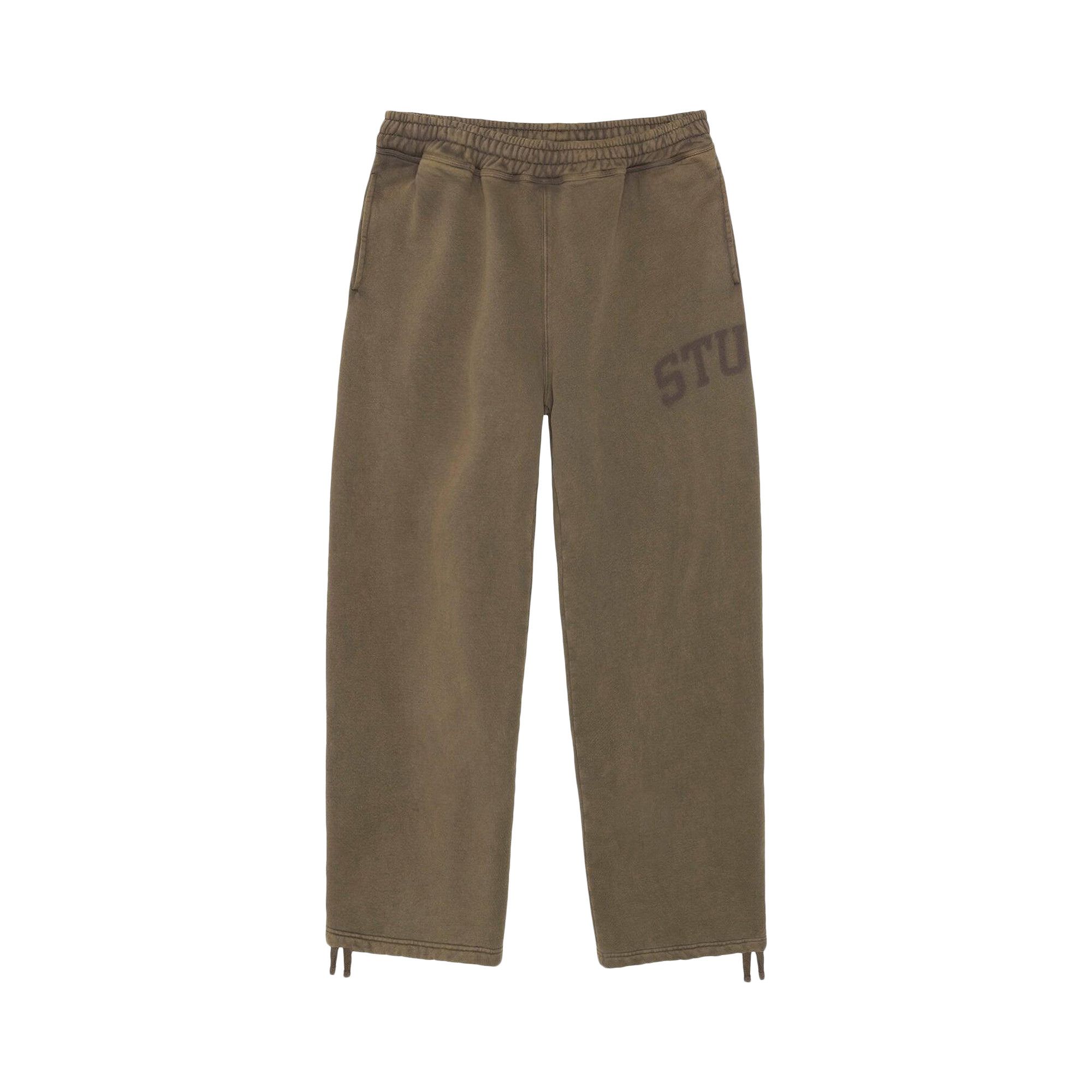喜ばれる誕生日プレゼント Stussy Buy Faded OLIV 116667 - 'Olive' Pant Fleece Graphic パンツ