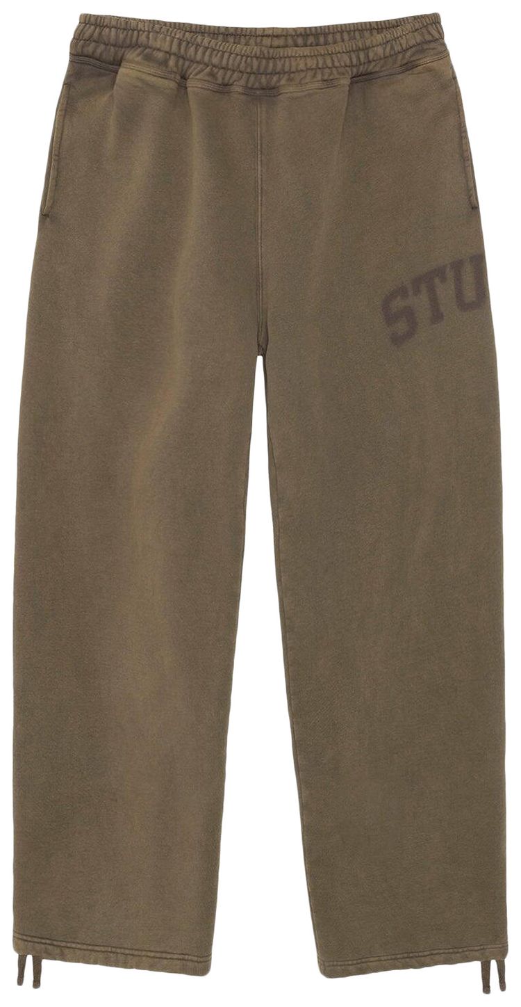 Stussy Faded Graphic Fleece Pant Olive