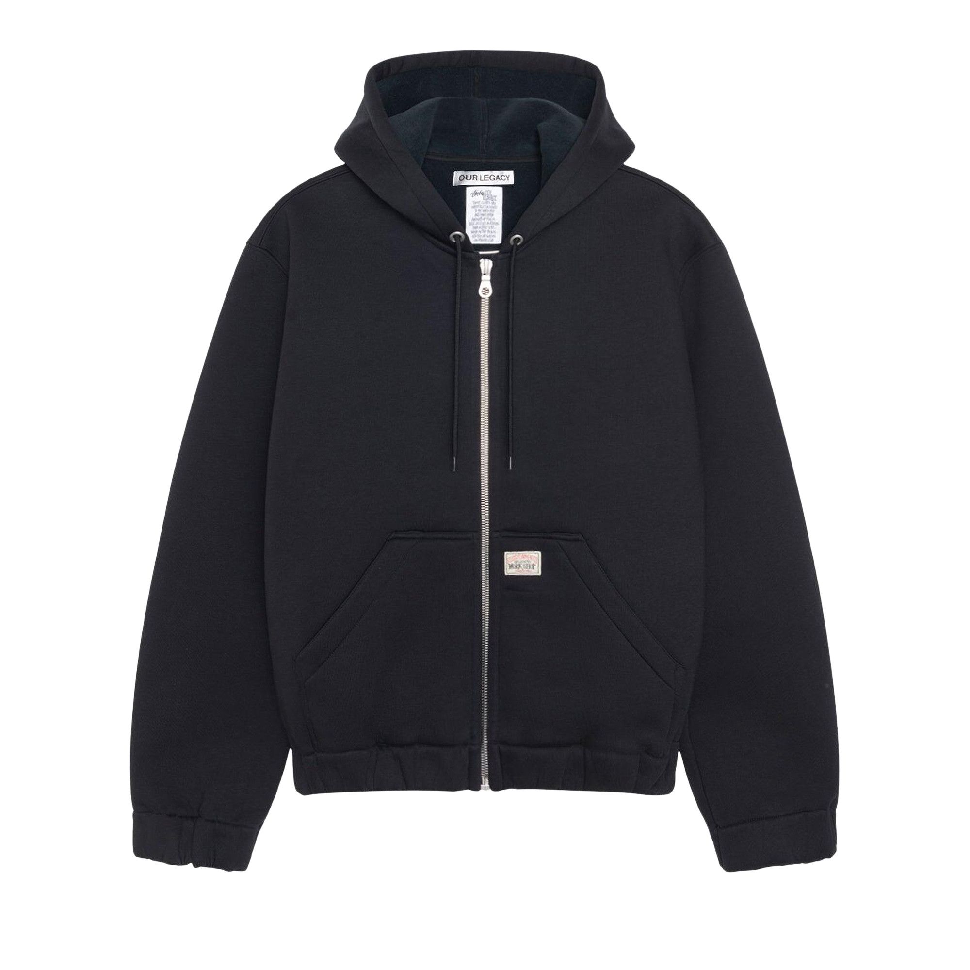 Buy Stussy x Our Legacy Work Shop Scuba Zip Hoodie 'Black