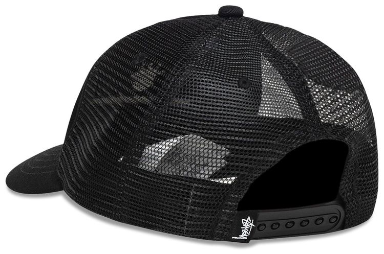 Stussy Low Profile Design Corp Trucker Snapback Black