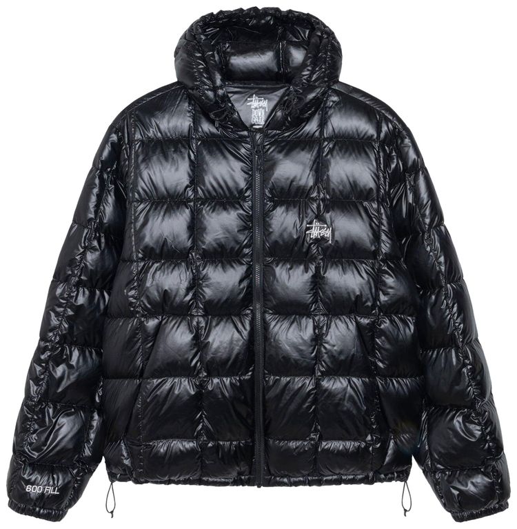 Stussy Midweight Hooded Puffer Black