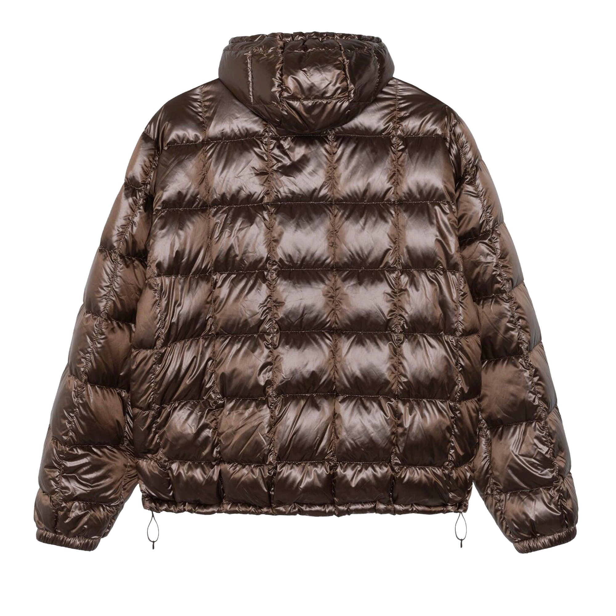 Buy Stussy Midweight Hooded Puffer 'Brown' - 115783 BROW | GOAT