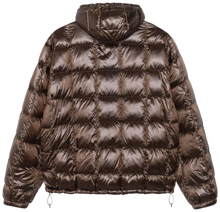 Stussy Midweight Hooded Puffer Brown