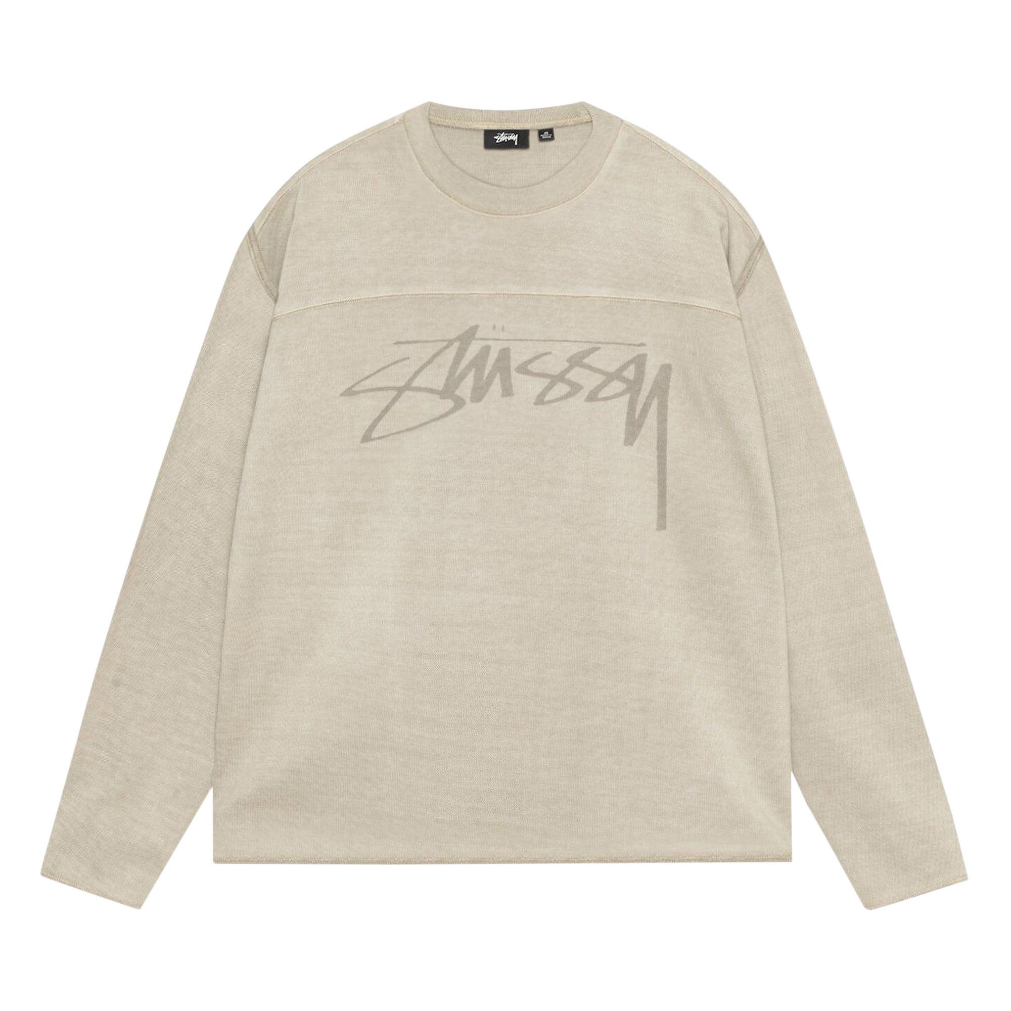 Buy Stussy Pigment Dyed Football Crew 'Sand' - 1140352 SAND