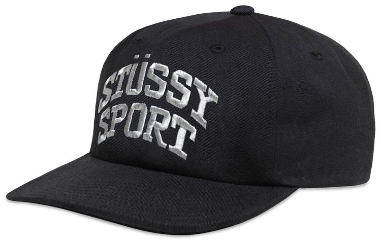 Stussy Mid Depth Sport Snapback BlackMetallic