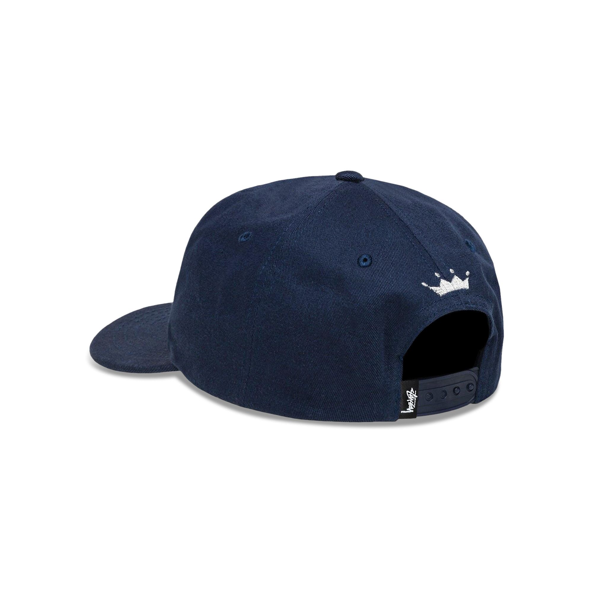 Buy Stussy Mid Depth Sport Snapback 'Navy/Metallic