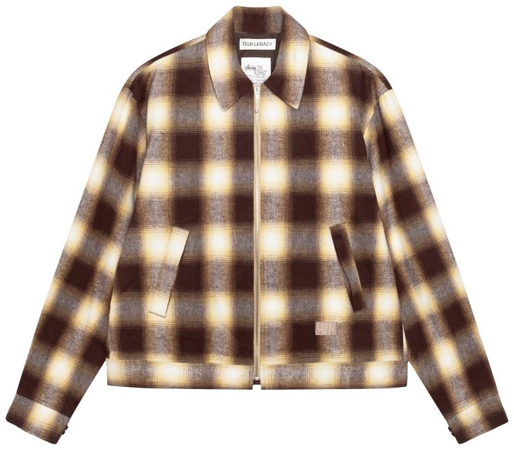 Stussy x Our Legacy Work Shop Blouson Jacket Nebraska Flannel Plaid