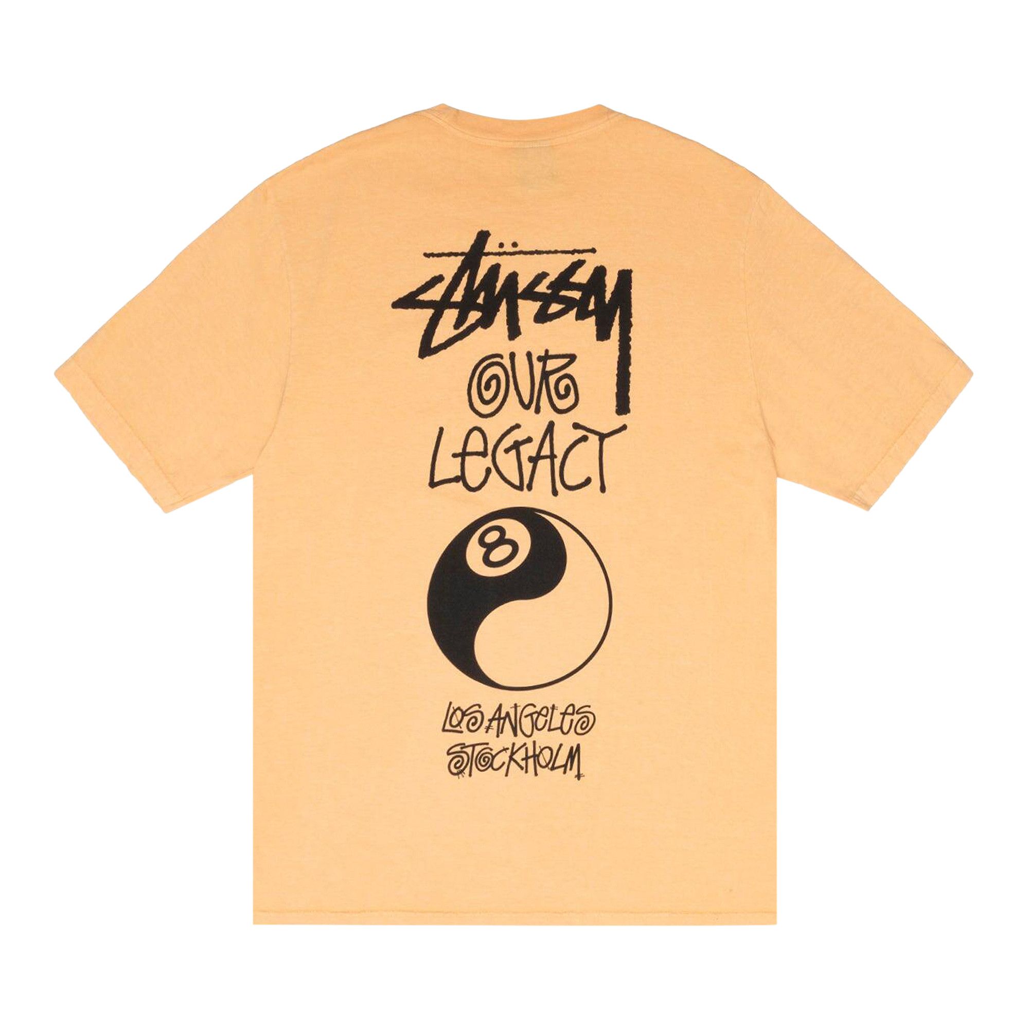 Buy Stussy x Our Legacy Work Shop 8 Ball Yin Yang Tee 'Peach