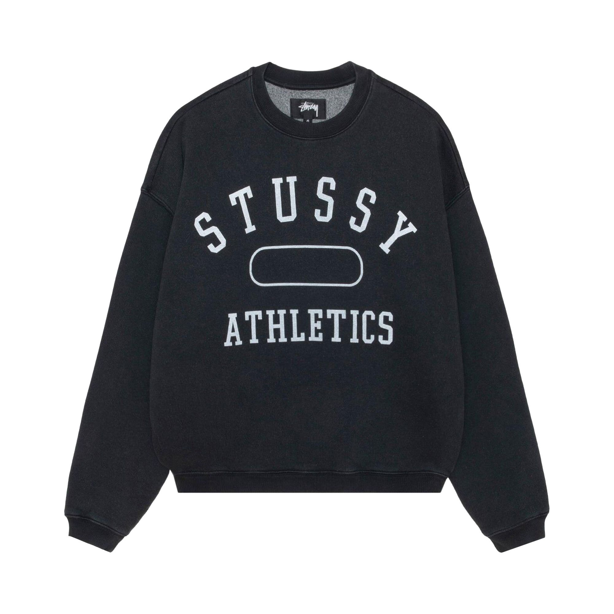 Buy Stussy Athletics Crew 'Washed Black' - 118568 WABK | GOAT UK